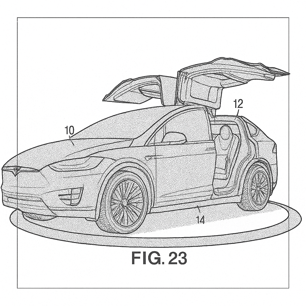 2020 Tesla Model X Sketch